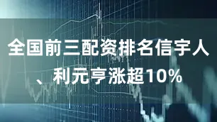 全国前三配资排名信宇人、利元亨涨超10%